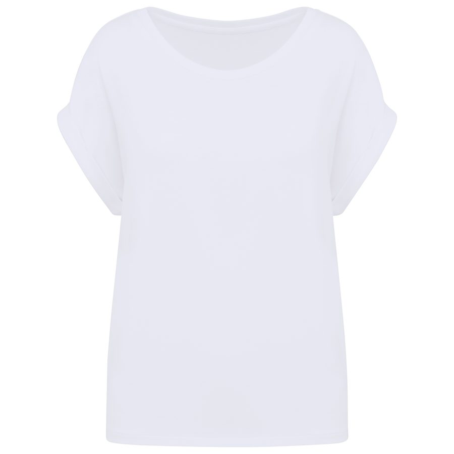 Native Spirit Umweltfreundliches Damen-T-Shirt mit Reversärmeln NS309