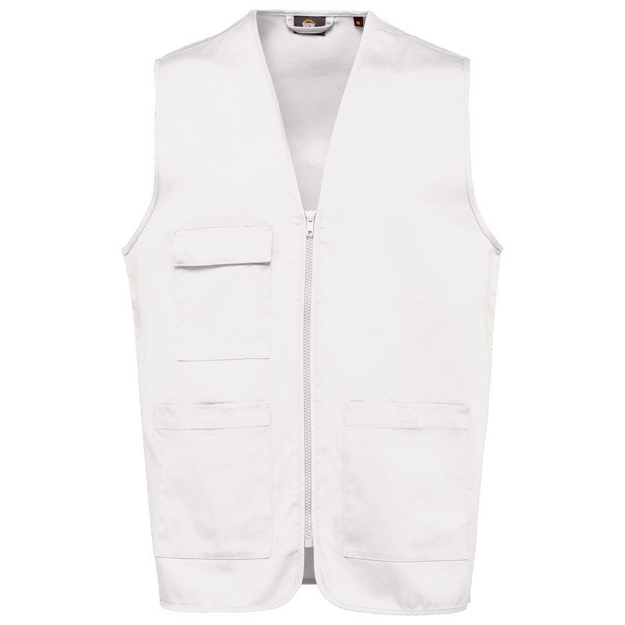 Unisex-Weste aus Baumwollpolyester mit mehreren Taschen WK608
