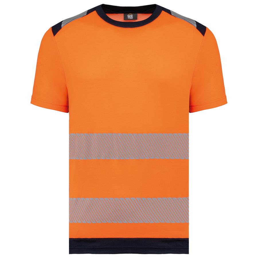 Recyceltes Sicherheits-T-Shirt mit Rundhalsausschnitt und kurzen Ärmeln WK360