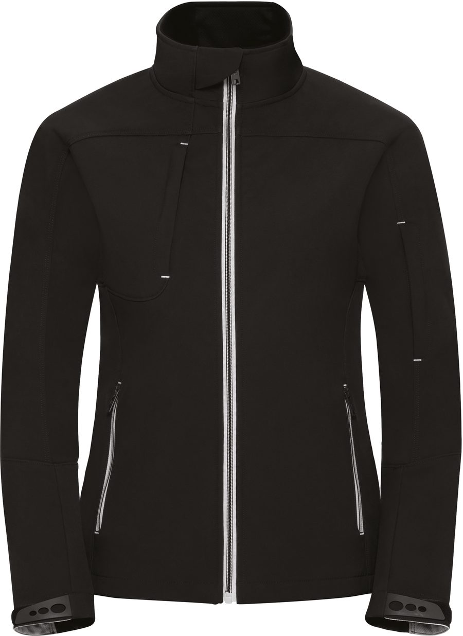 Russell Ladies' Bionic-Finish Softshell Jacket R-410f-0 – Black