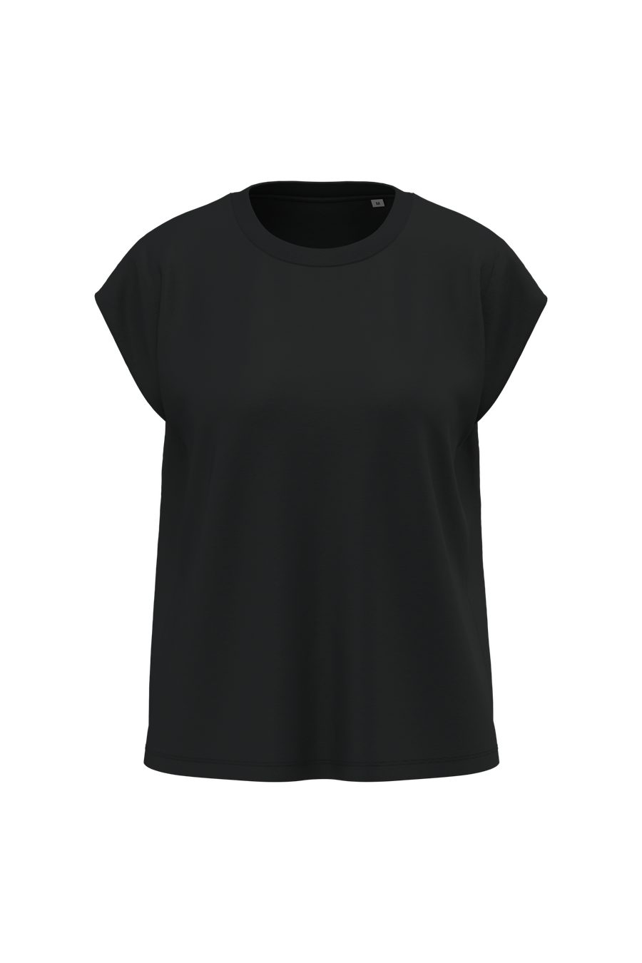 Spasso Nachhaltiges ärmelloses Damen-T-Shirt mit Schulterpolstern SP306