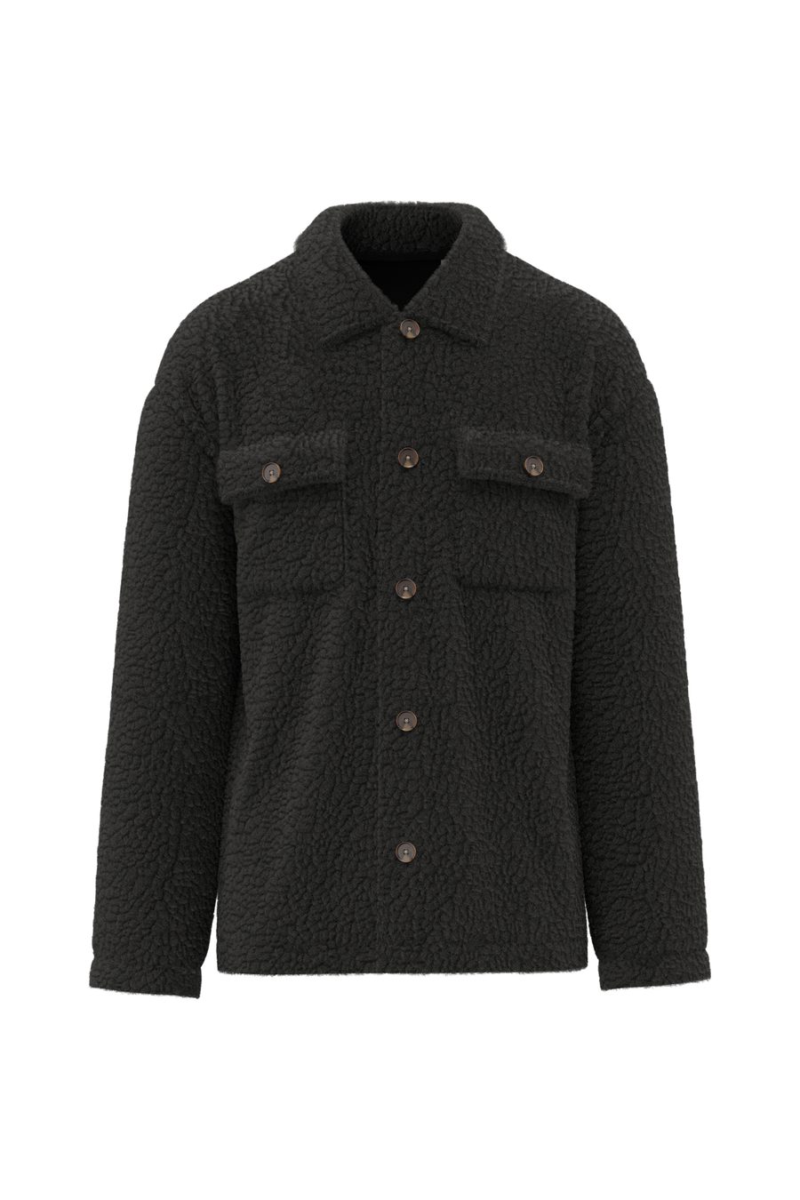 Spasso Unisex-Überhemd aus Sherpa mit überschnittenen Schultern SP508