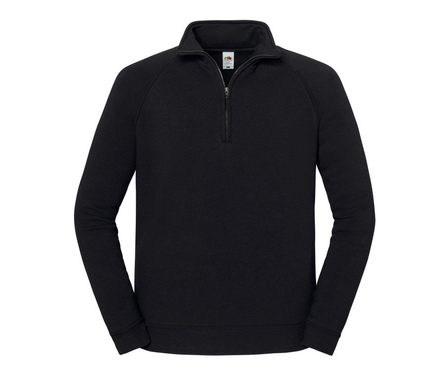 Fruit of the Loom Iconic Premium Herren-Sweatshirt mit Reißverschluss-Stehkragen 0-622-880