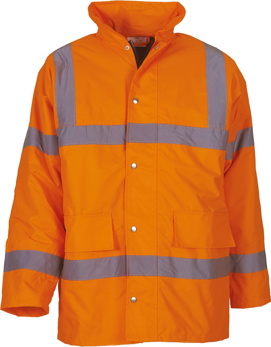 Yoko Hi-Vis Classic Motorway Jacket Hvp300