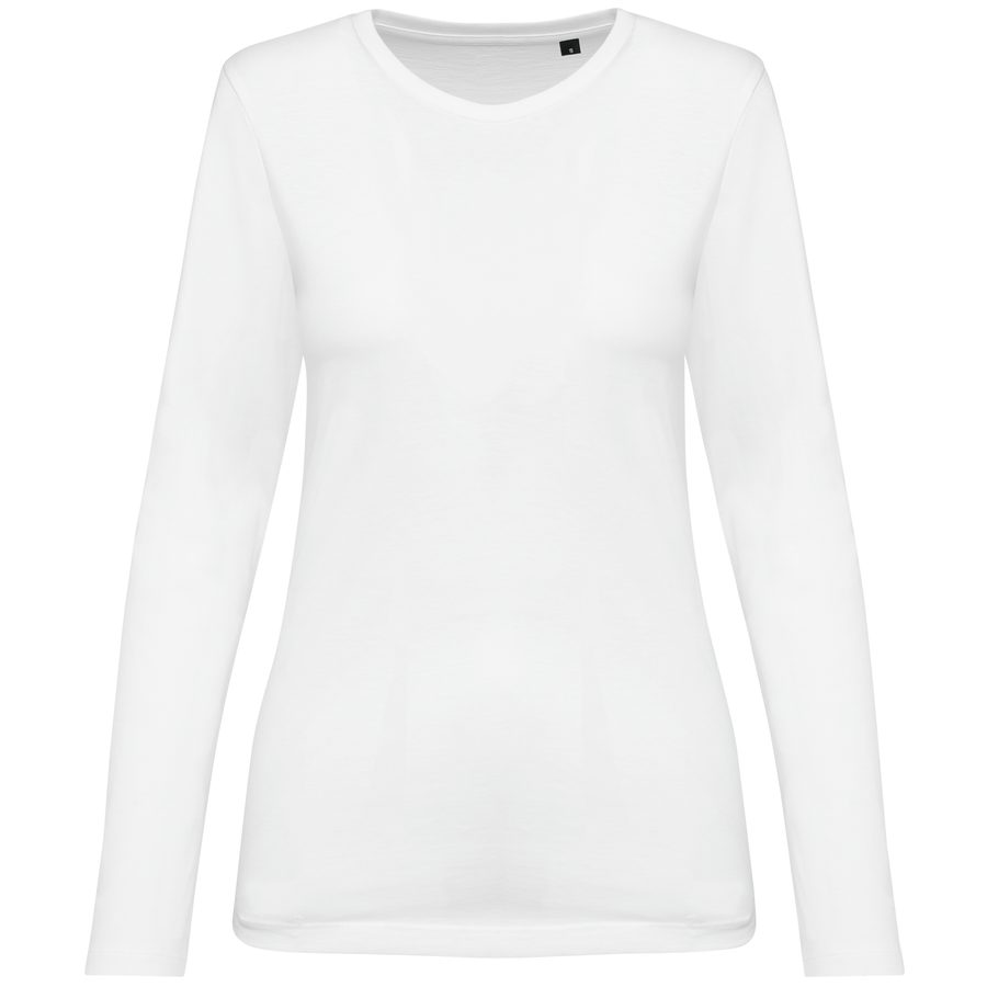 Kariban Premium Supima Damen-T-Shirt mit Rundhalsausschnitt und langen Ärmeln PK303