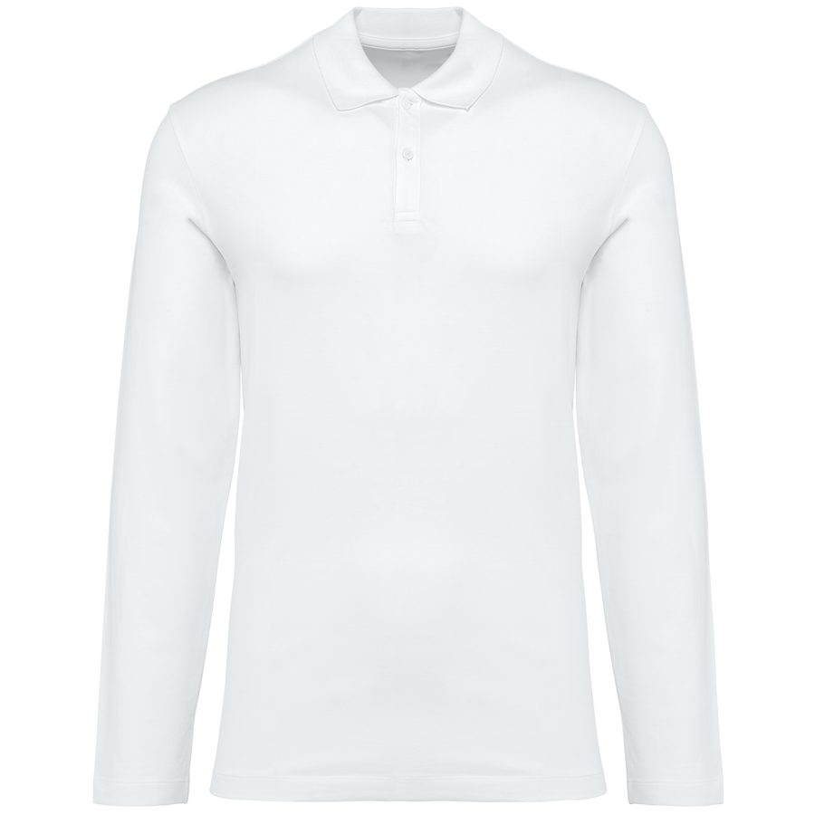 Kariban Premium Supima Herren-Polohemd mit langen Ärmeln PK202