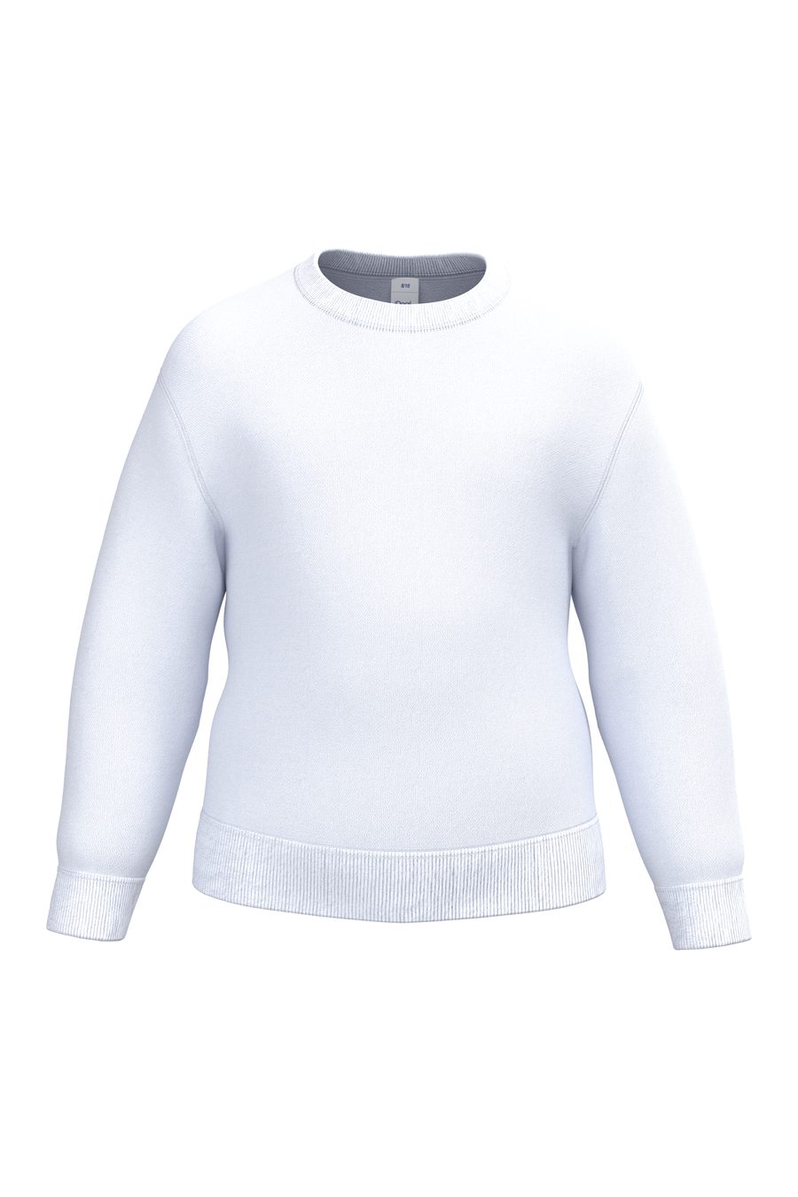 iDeal Basic Brand Kinder Rundhals-Sweatshirt IB401 – Ideal White