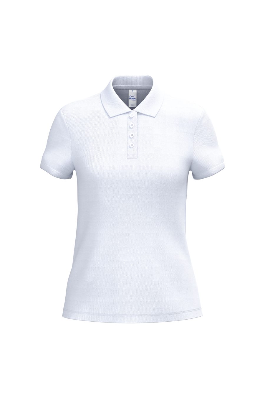 iDeal Basic Brand Damen Piqué-Poloshirt IB221 – Ideal White