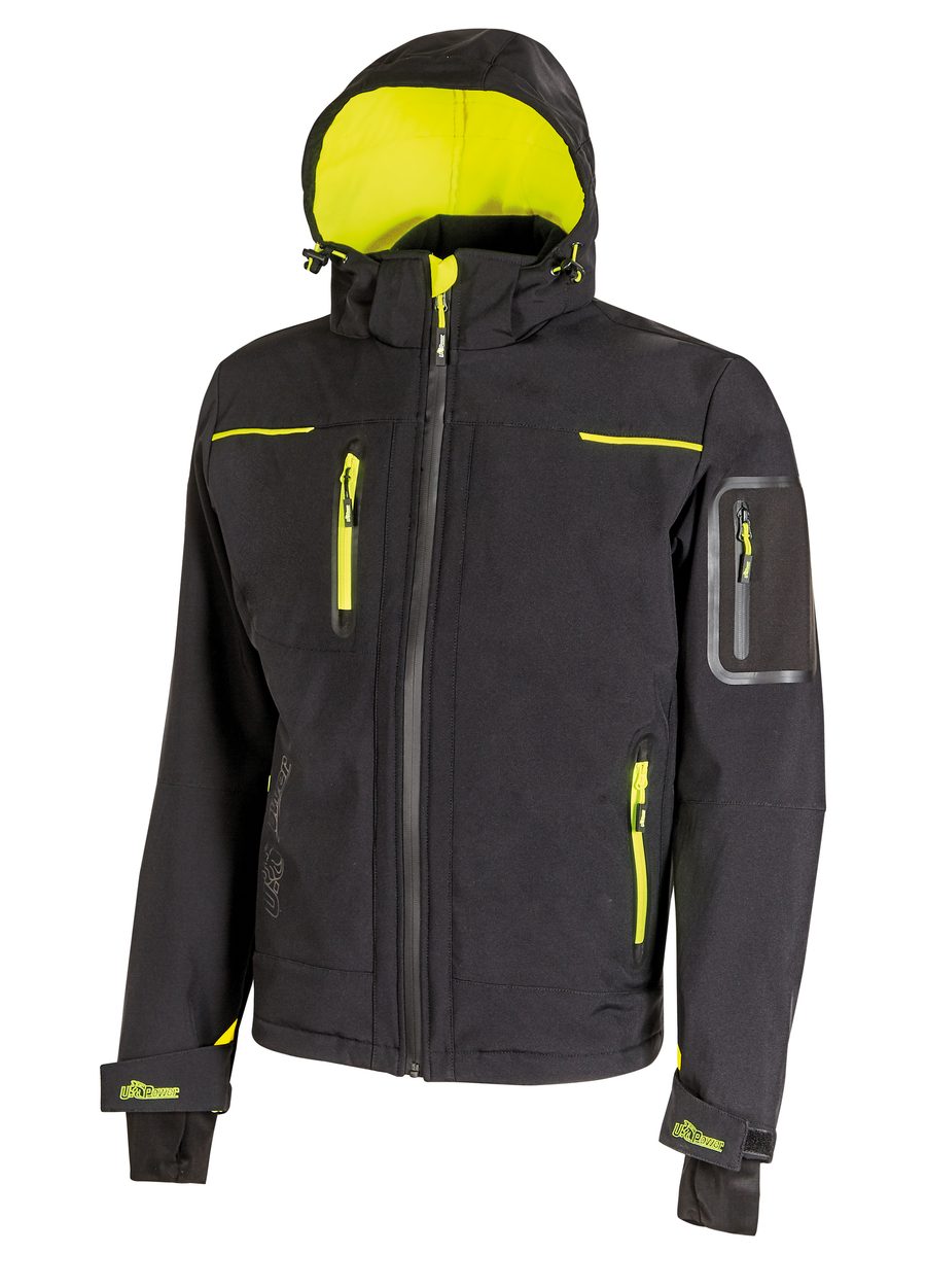 U-Power Damen Softshell-Jacke Space FU259BC – Black Carbon