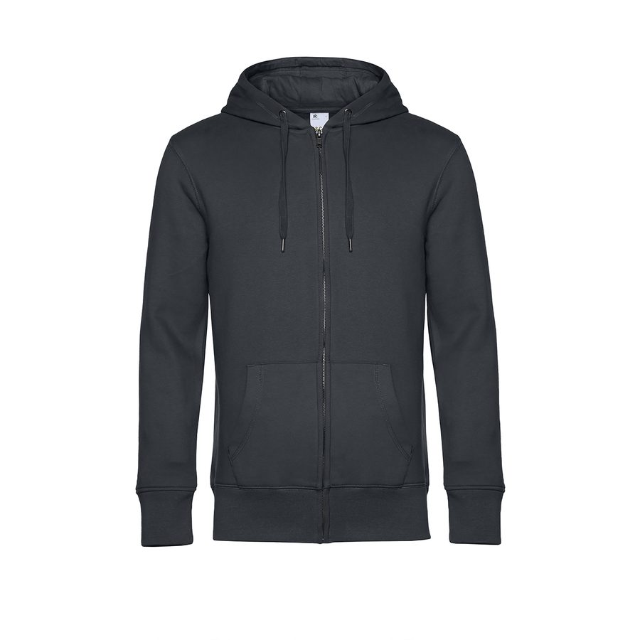 B&C Kapuzen-Sweatshirt mit Reißverschluss King WU03K