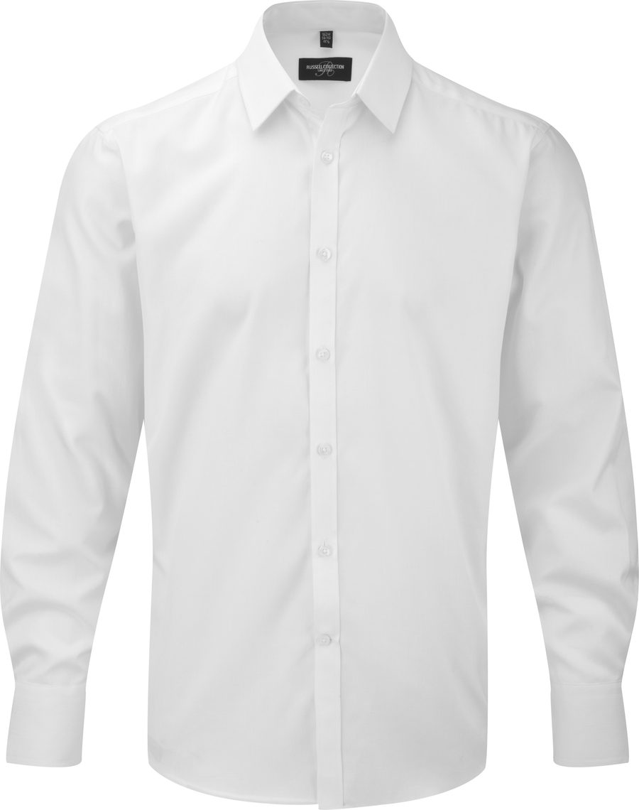 Russell Men's Long Sleeve Herringbone Shirt R-962m-0