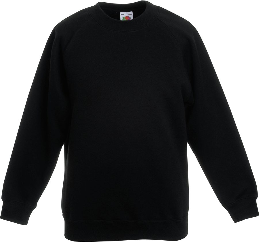 Fruit of the Loom Kids Raglan Sweat (62-039-0) Kinder-Sweatshirt mit Raglanärmeln 62-039-0