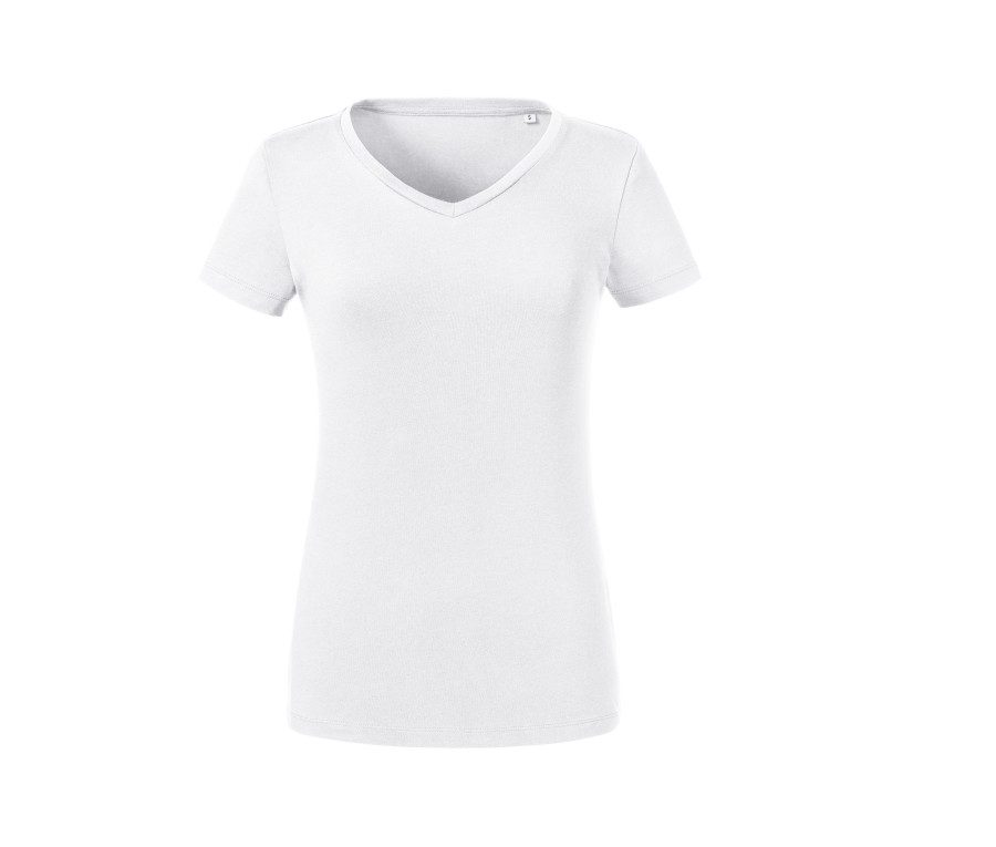 Russell Athletic Ladies' Pure Organic V-Neck 0R103F0 T-Shirt