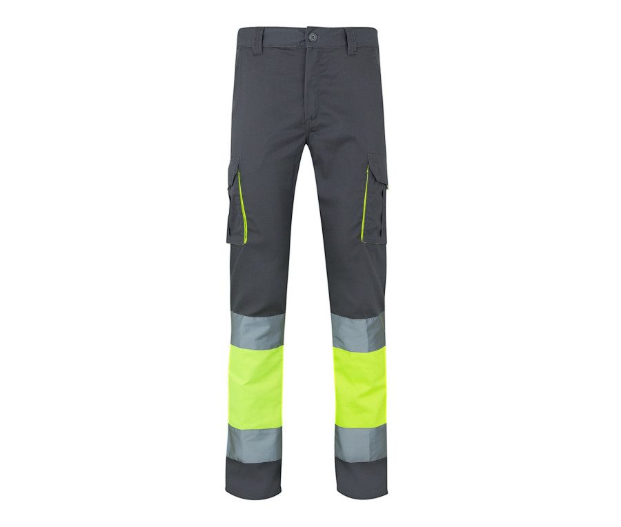 Velilla Two-Tone High Visibility Multi-Pocket Stretch Trousers 303002S