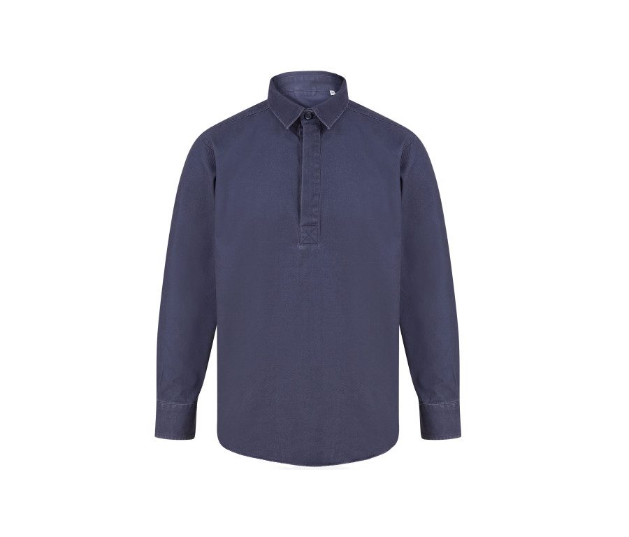Front Row Pullover Drill Shirt FR050 – Washed Navy