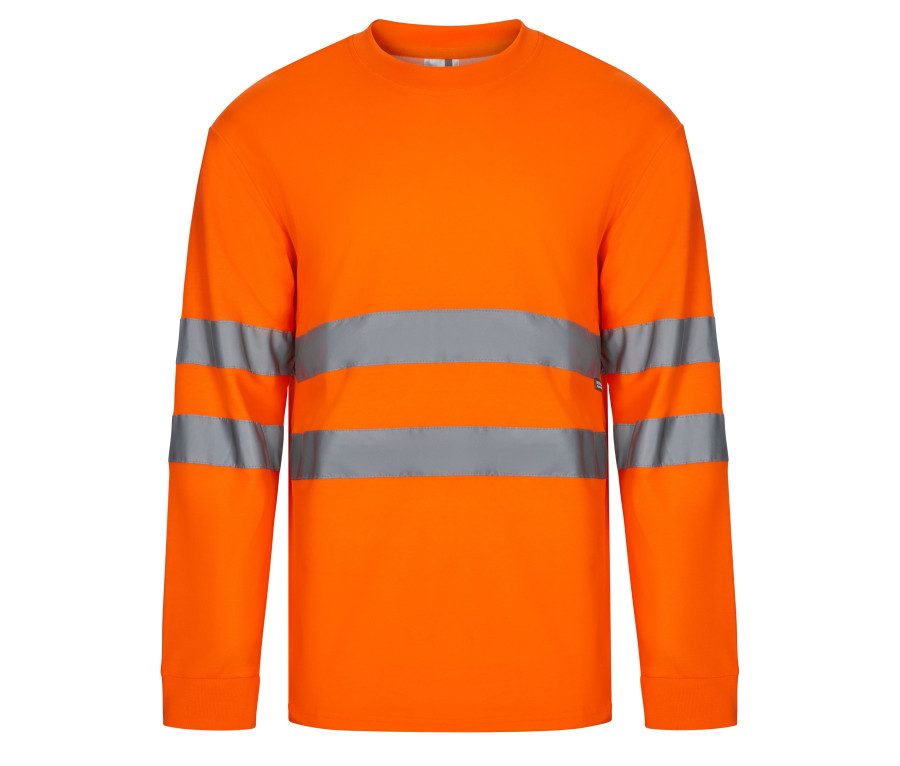 Velilla Coton/Polyester Ls High Visibility T-Shirt 305614
