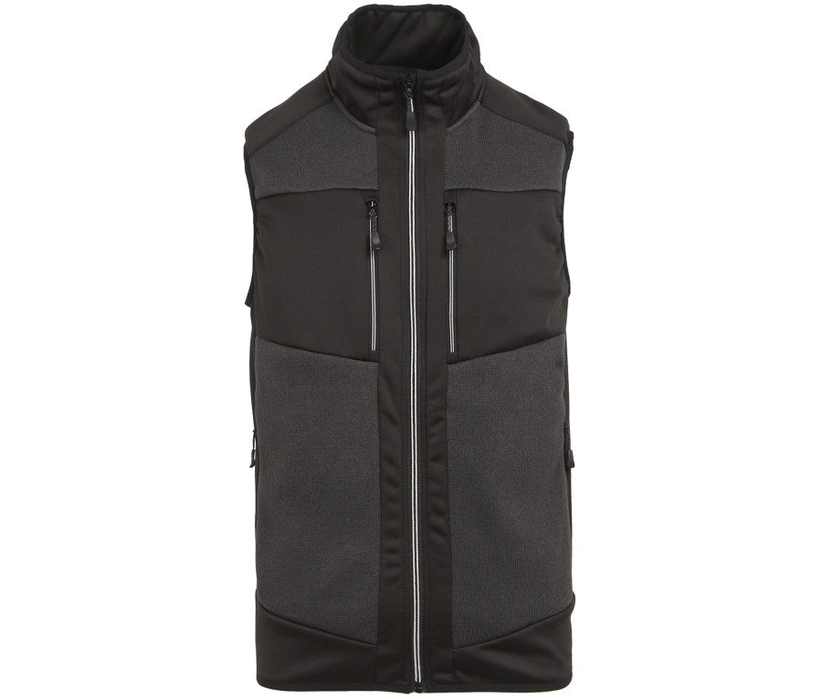 Regatta E-Volve Knit Effect Stretch Bodywarmer Tra914 – Ash / Black
