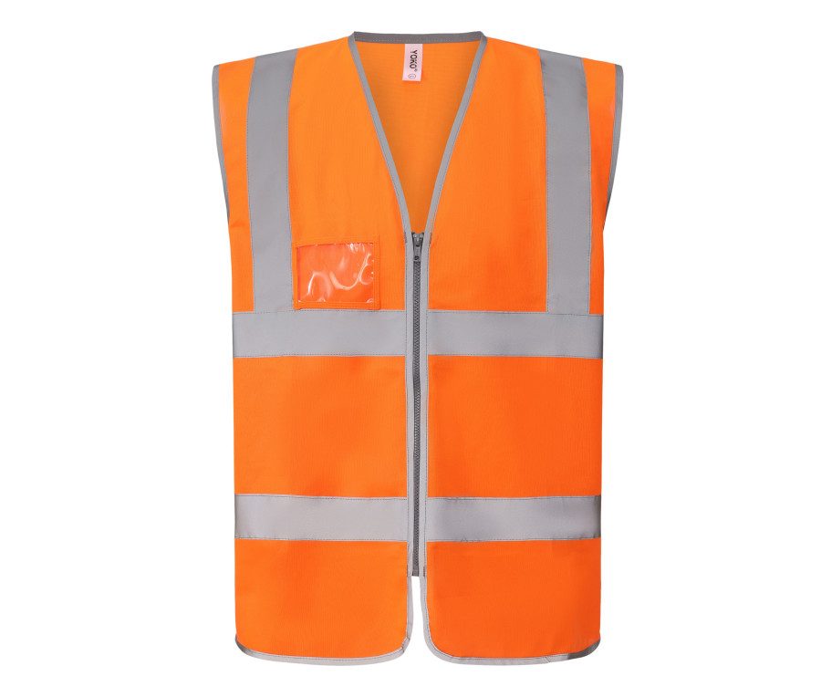 Yoko Hi-Vis Zip Id Reflective Border Waistcoat Hvw103 Weste