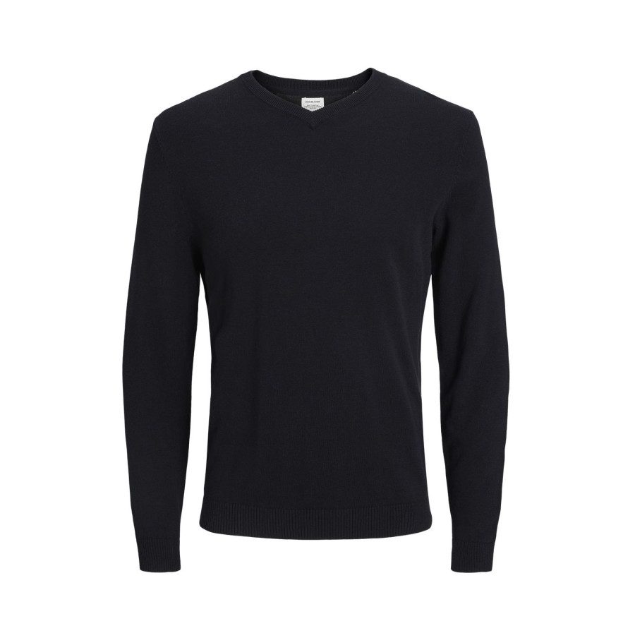 JACK&amp;JONES Basic Knit V-Neck 12137194