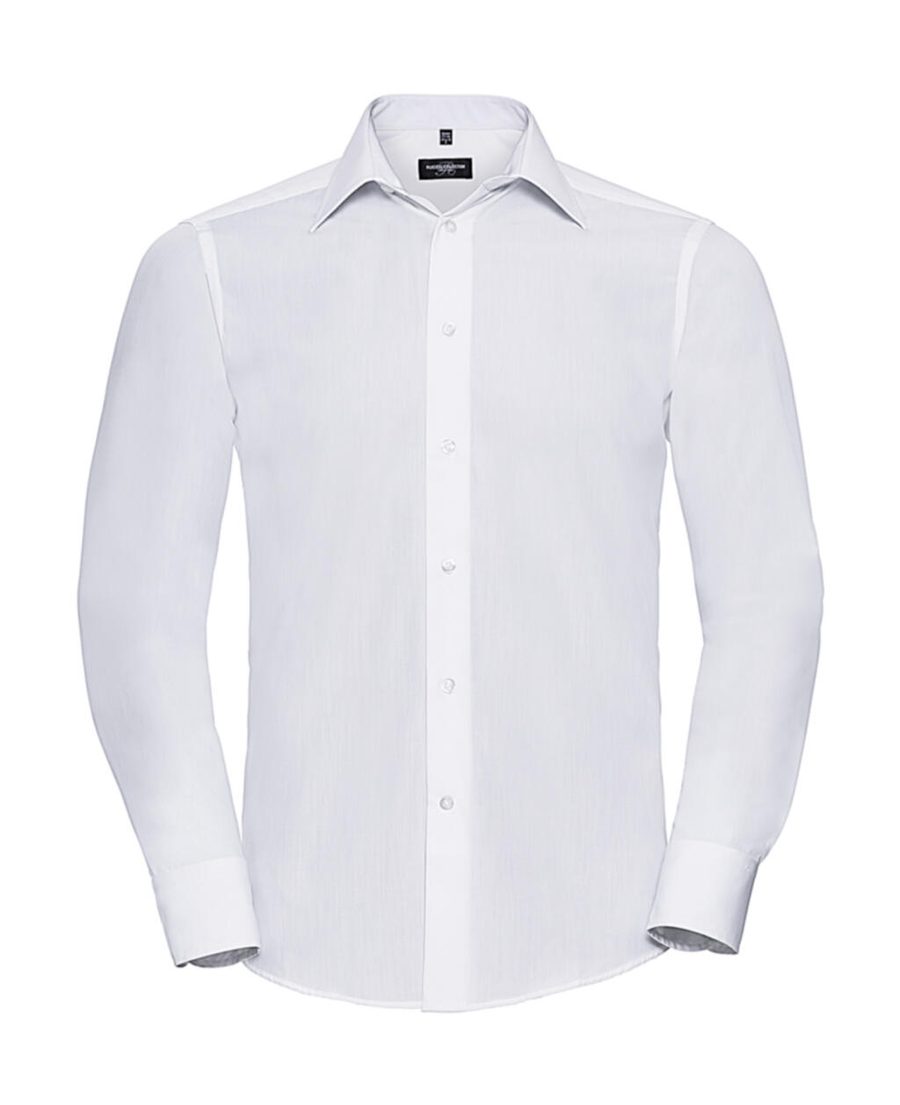 Russell Collection Tailored Poplin Shirt Ls 0R924M0
