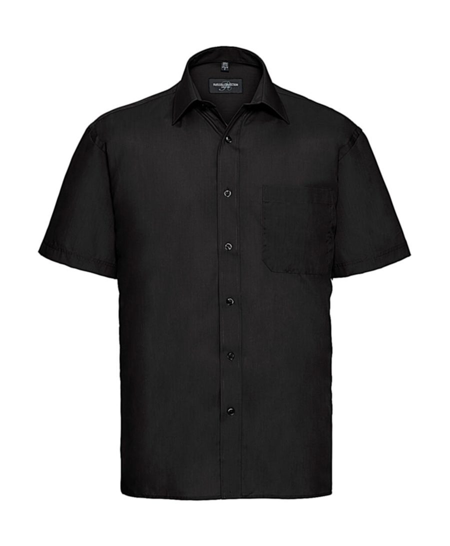 Russell Athletic Collection Men's Short Sleeve Classic Polycotton Poplin Shirt 0R935M0
