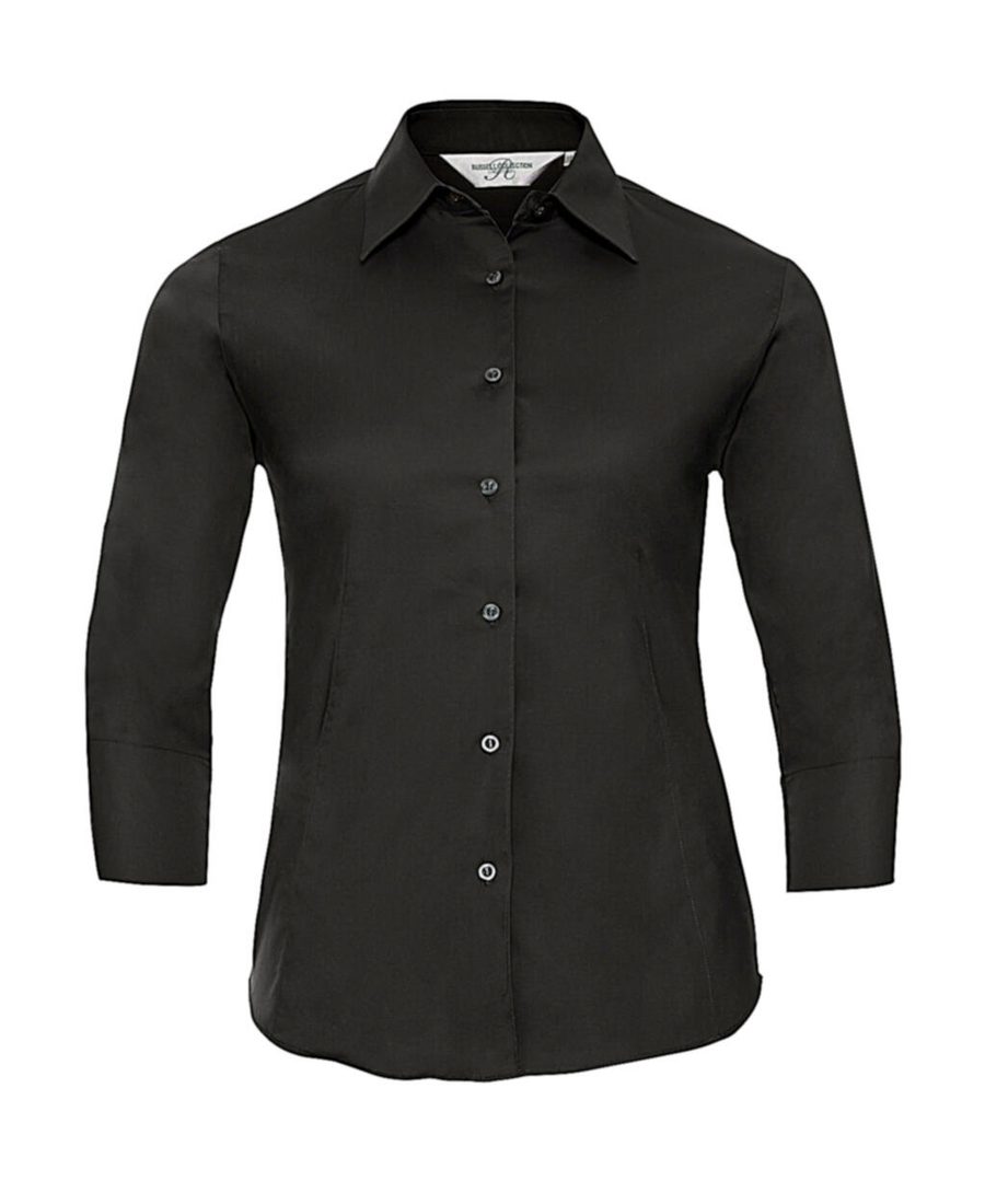 Russell Athletic Collection Ladies' 3/4 Sleeve Fitted Stretch Shirt 0R946F0