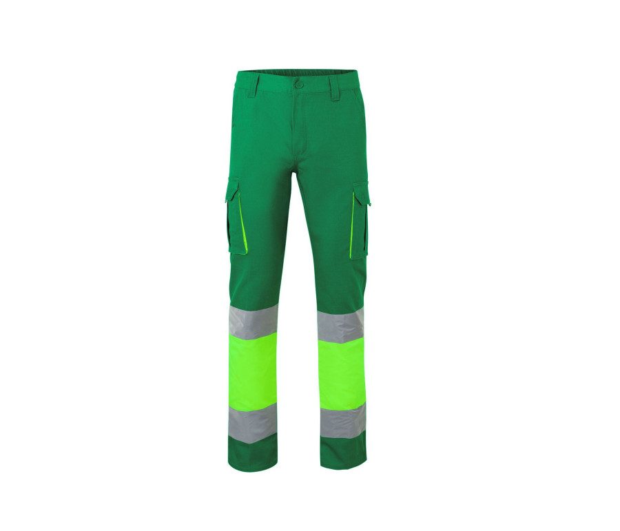 Velilla Two-Tone High Visibility Multi-Pocket Trousers 303007